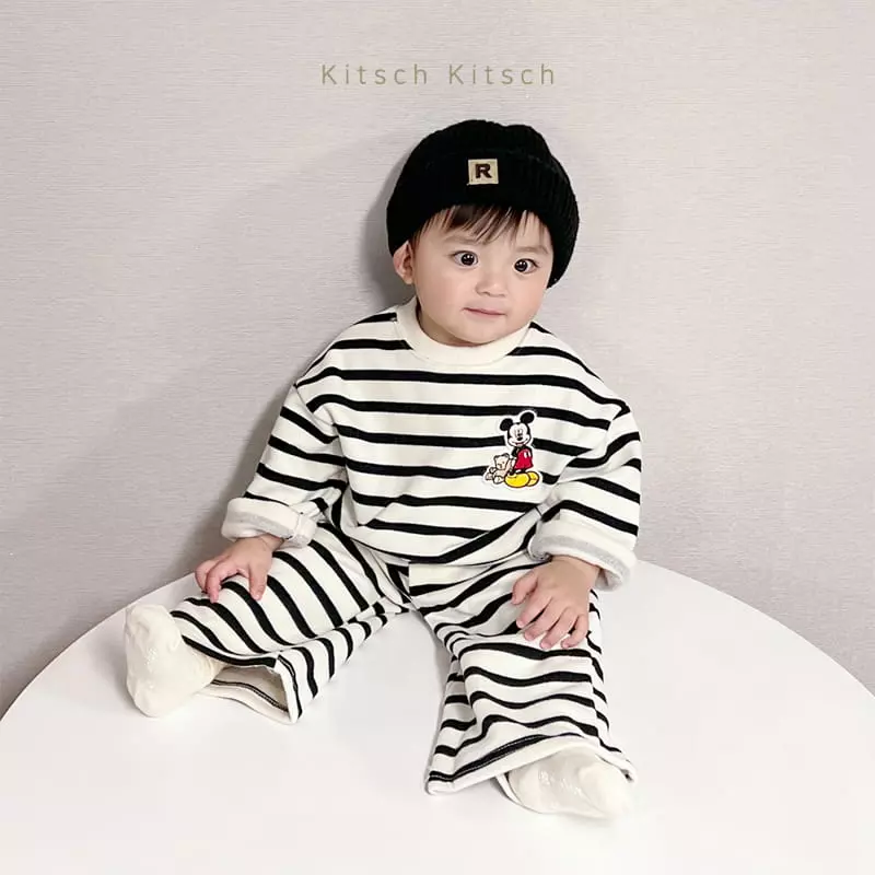Kitsch Kitsch - Korean Children Fashion - #minifashionista - Ppiyong Sweatshirt Top Bottom Set - 11