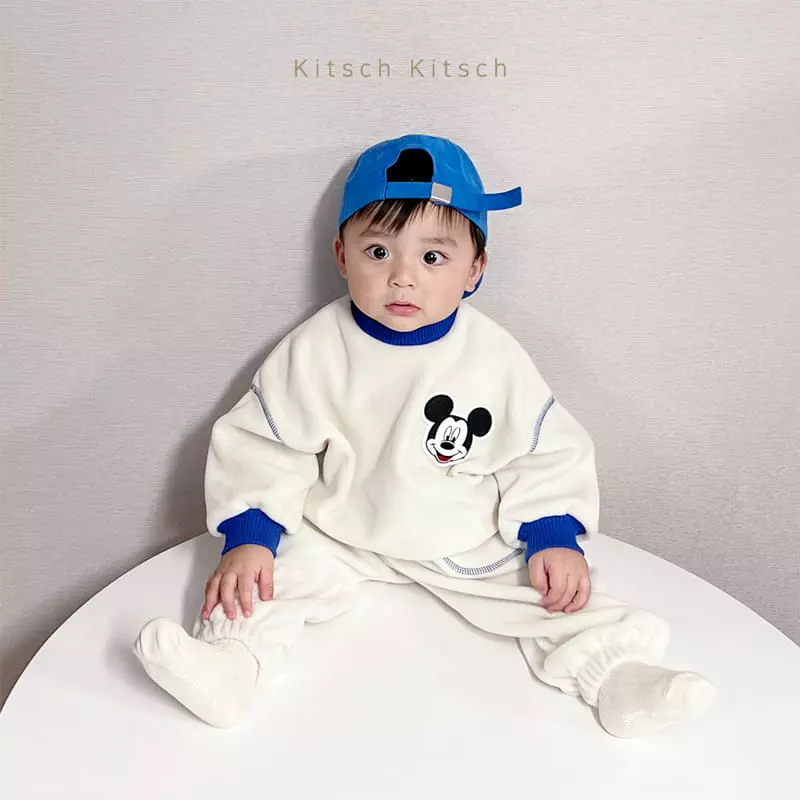 Kitsch Kitsch - Korean Children Fashion - #minifashionista - Cozy Mickey Traffic Light Top Bottom Set - 10