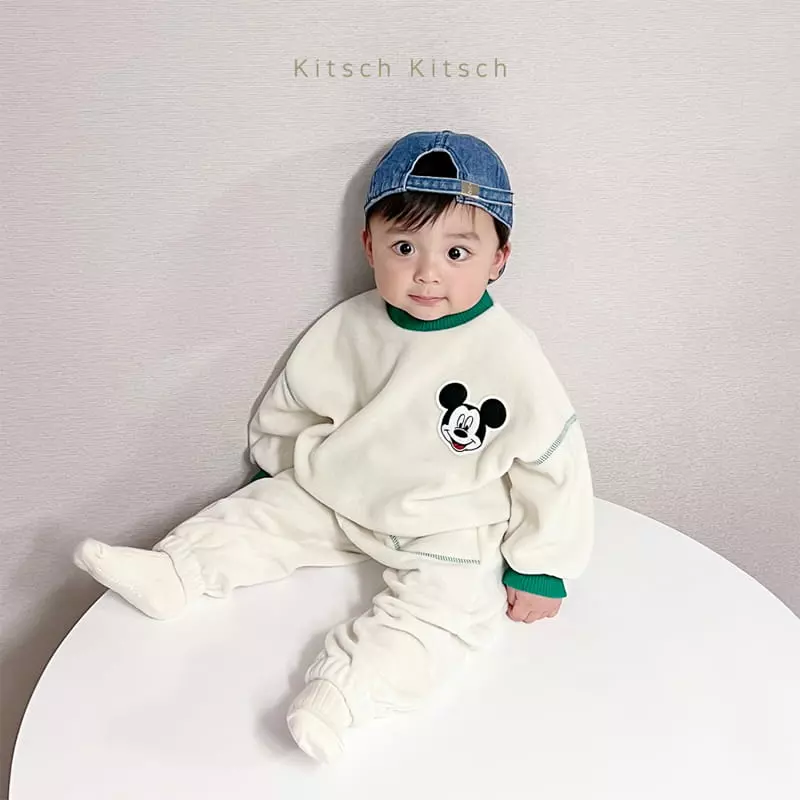 Kitsch Kitsch - Korean Children Fashion - #prettylittlegirls - Cozy Mickey Traffic Light Top Bottom Set - 11