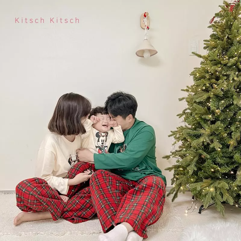 Kitsch Kitsch - Korean Children Fashion - #prettylittlegirls - Christmas Top Bottom Set - 7