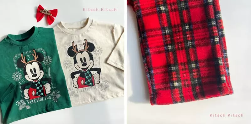 Kitsch Kitsch - Korean Women Fashion - #thelittlethings - Mom Christmas Top Bottom Set - 3