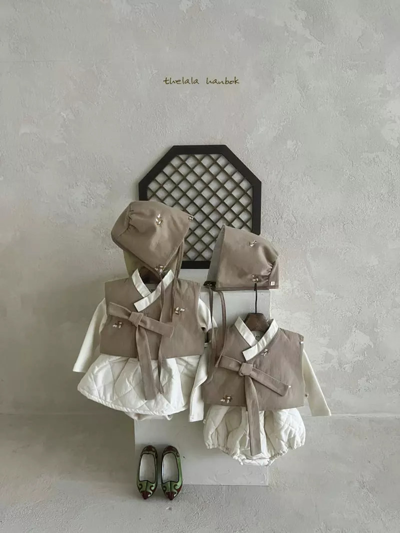 Lala - Korean Baby Fashion - #babyclothing - Jung Hanbok Bebe Girl Set with Bonnet - 4