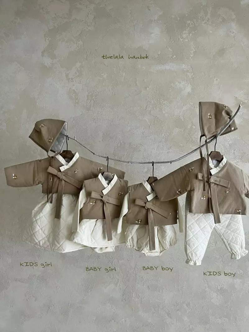 Lala - Korean Baby Fashion - #babyoninstagram - Jung Hanbok Bebe Girl Set with Bonnet - 8