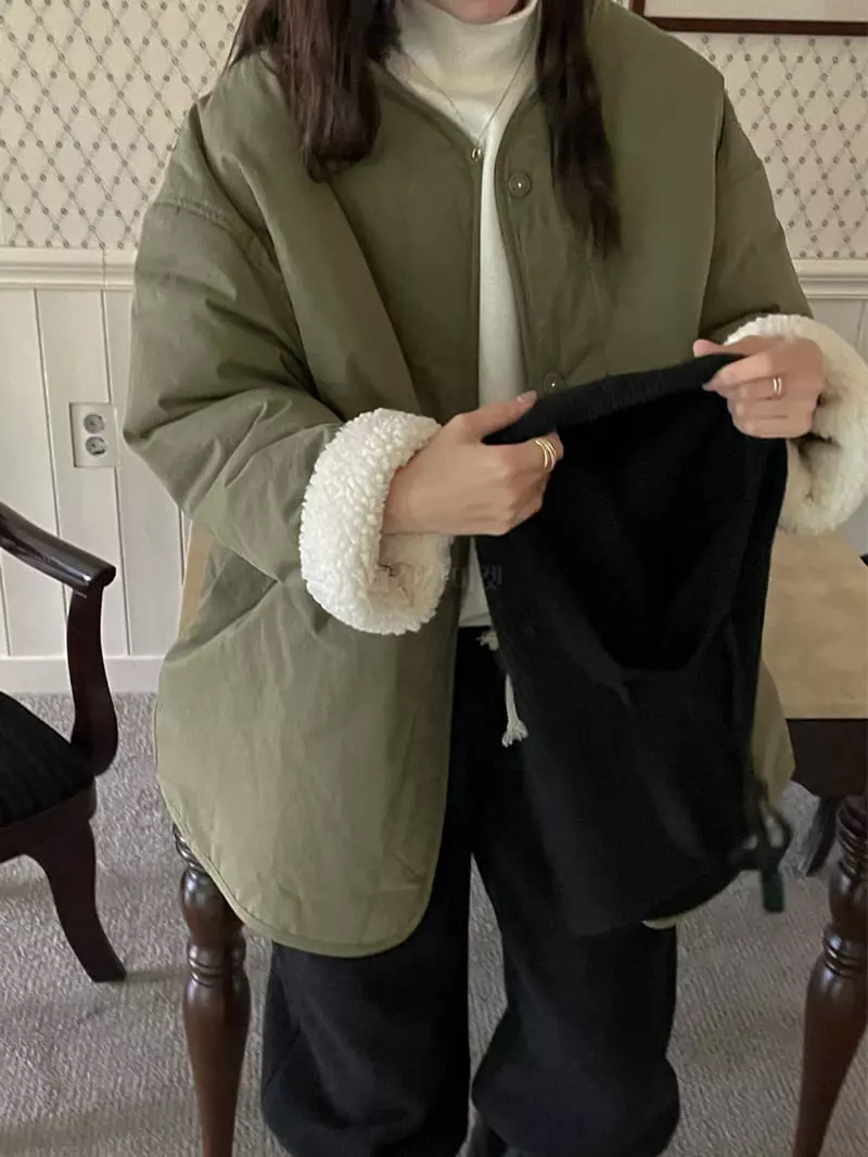 Lefave - Korean Women Fashion - #momslook - Reversible Dumble Jumper - 11