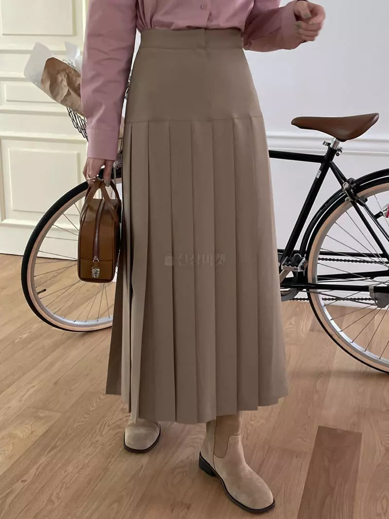 Lefave - Korean Women Fashion - #momslook - Maxy Wribkle Skirt - 8