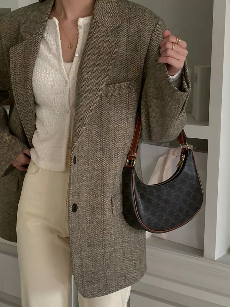 Lefave - Korean Women Fashion - #womensfashion - Herringbone Jacket - 8