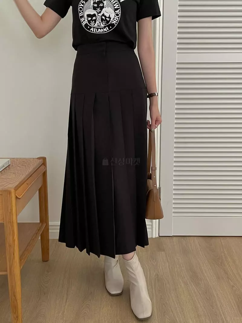 Lefave - Korean Women Fashion - #womensfashion - Maxy Wribkle Skirt - 11