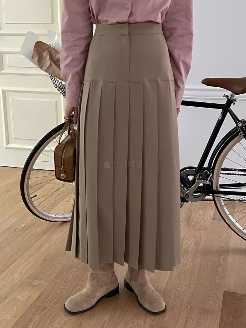 Lefave - Korean Women Fashion - #womensfashion - Maxy Wribkle Skirt - 3