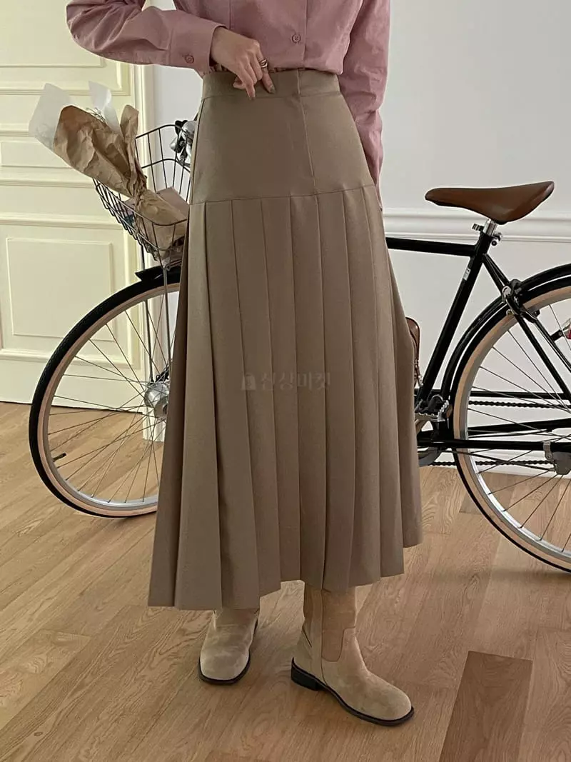 Lefave - Korean Women Fashion - #womensfashion - Maxy Wribkle Skirt - 5