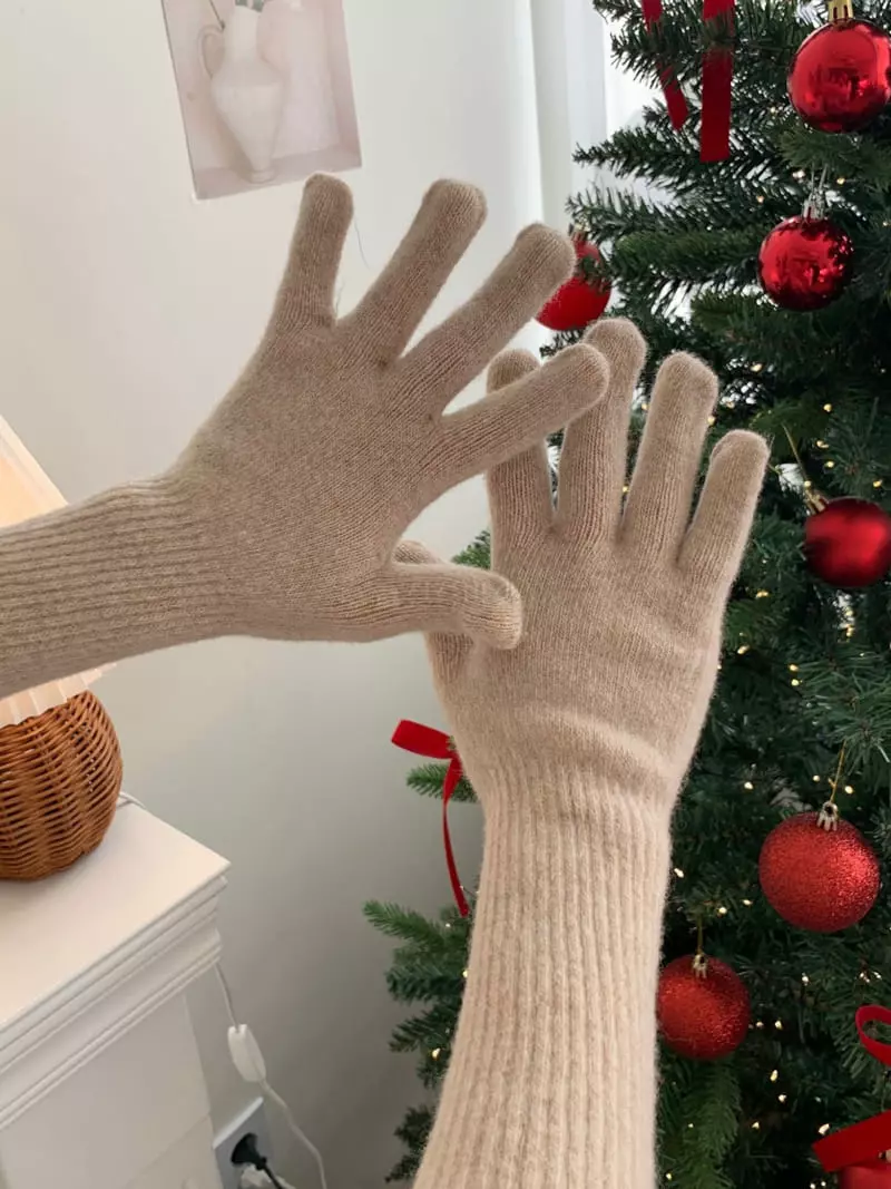Lemei - Korean Women Fashion - #momslook - H080 Winter Gloves - 2