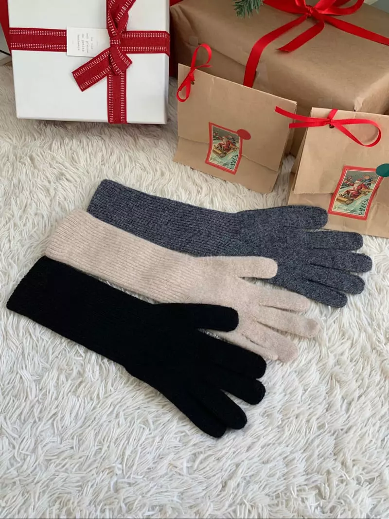 Lemei - Korean Women Fashion - #momslook - H080 Winter Gloves - 8