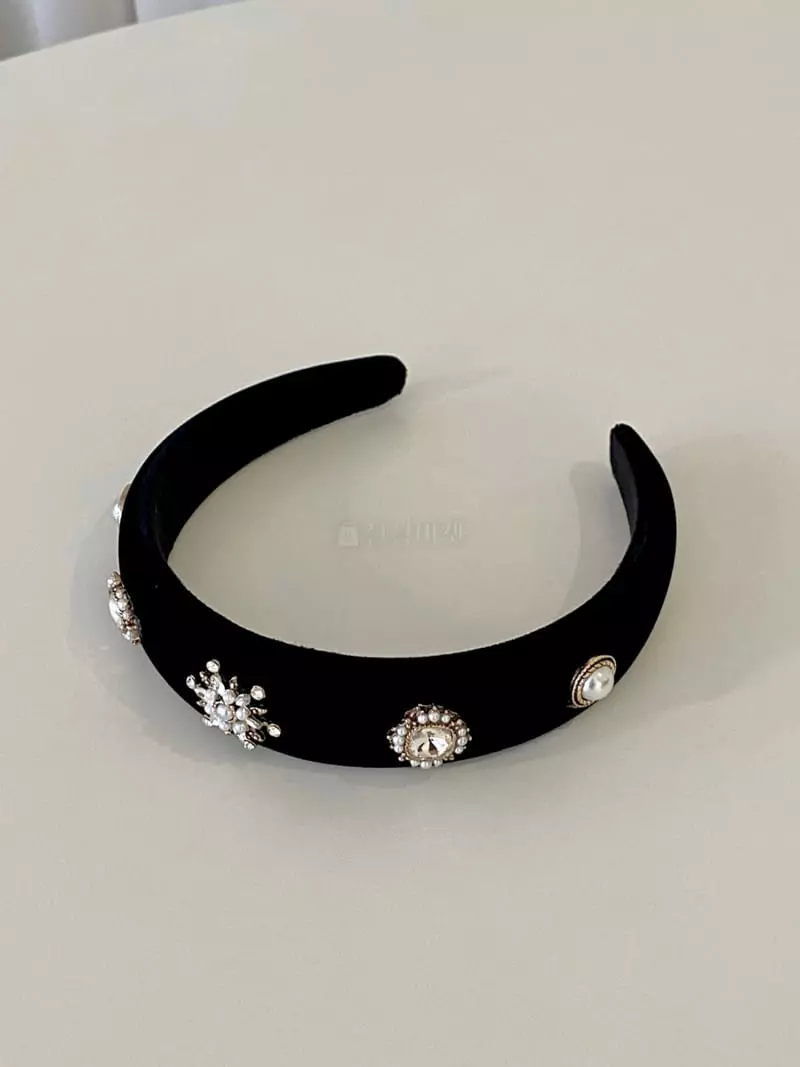 Lemei - Korean Women Fashion - #momslook - H067 Velvet Hairband - 5