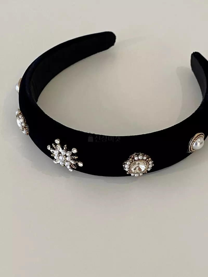 Lemei - Korean Women Fashion - #momslook - H067 Velvet Hairband - 4