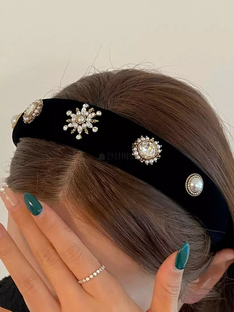Lemei - Korean Women Fashion - #womensfashion - H067 Velvet Hairband - 6
