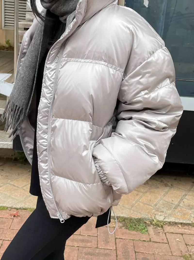 Levase - Korean Women Fashion - #momslook - Shinning Padding Jacket - 12