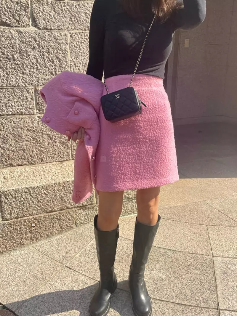 Levase - Korean Women Fashion - #momslook - Buckle Skirt - 7