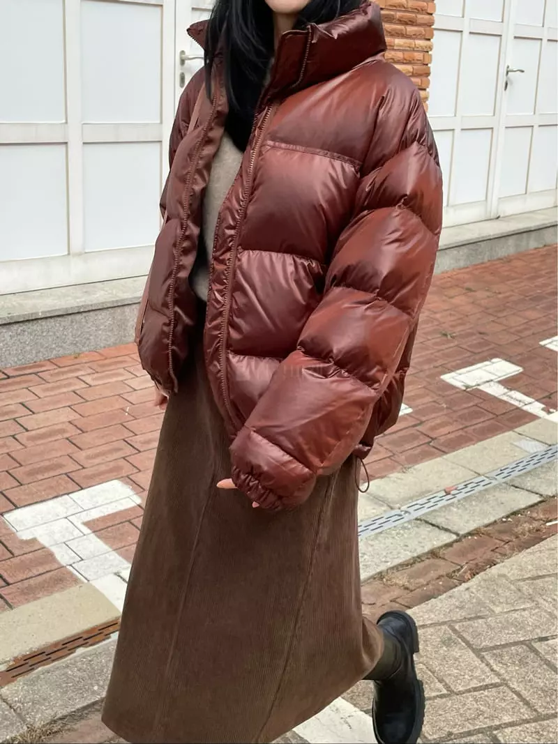 Levase - Korean Women Fashion - #vintagekidsstyle - Shinning Padding Jacket - 4