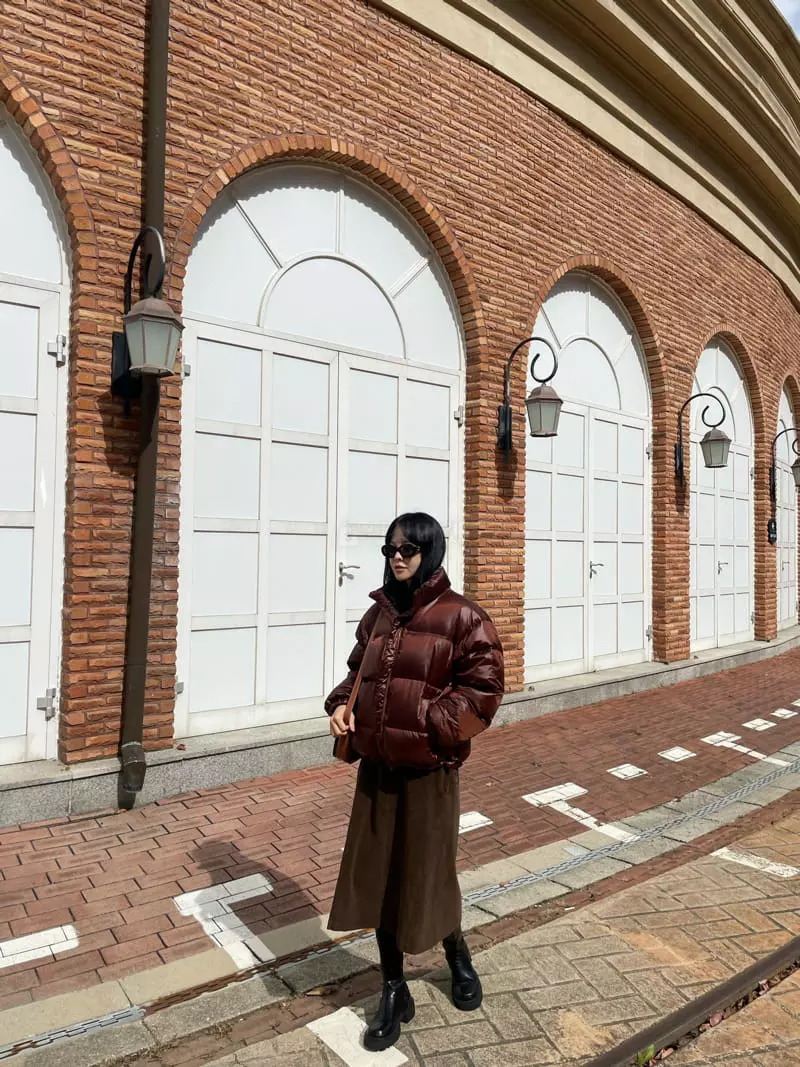 Levase - Korean Women Fashion - #romanticstyle - Shinning Padding Jacket - 6