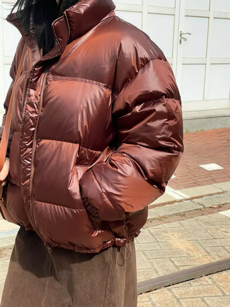 Levase - Korean Women Fashion - #shopsmall - Shinning Padding Jacket - 7