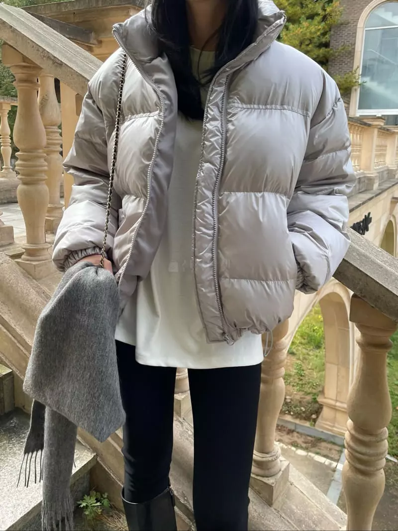 Levase - Korean Women Fashion - #thatsdarling - Shinning Padding Jacket - 8