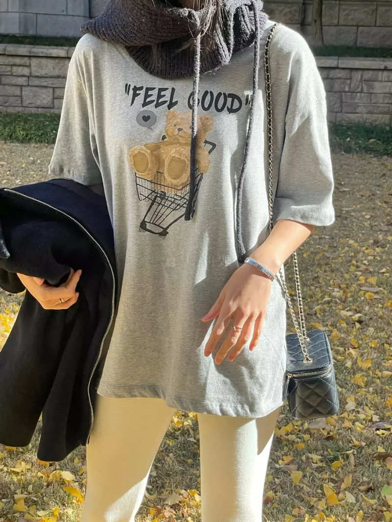 Levase - Korean Women Fashion - #thatsdarling - Bear Tee - 2