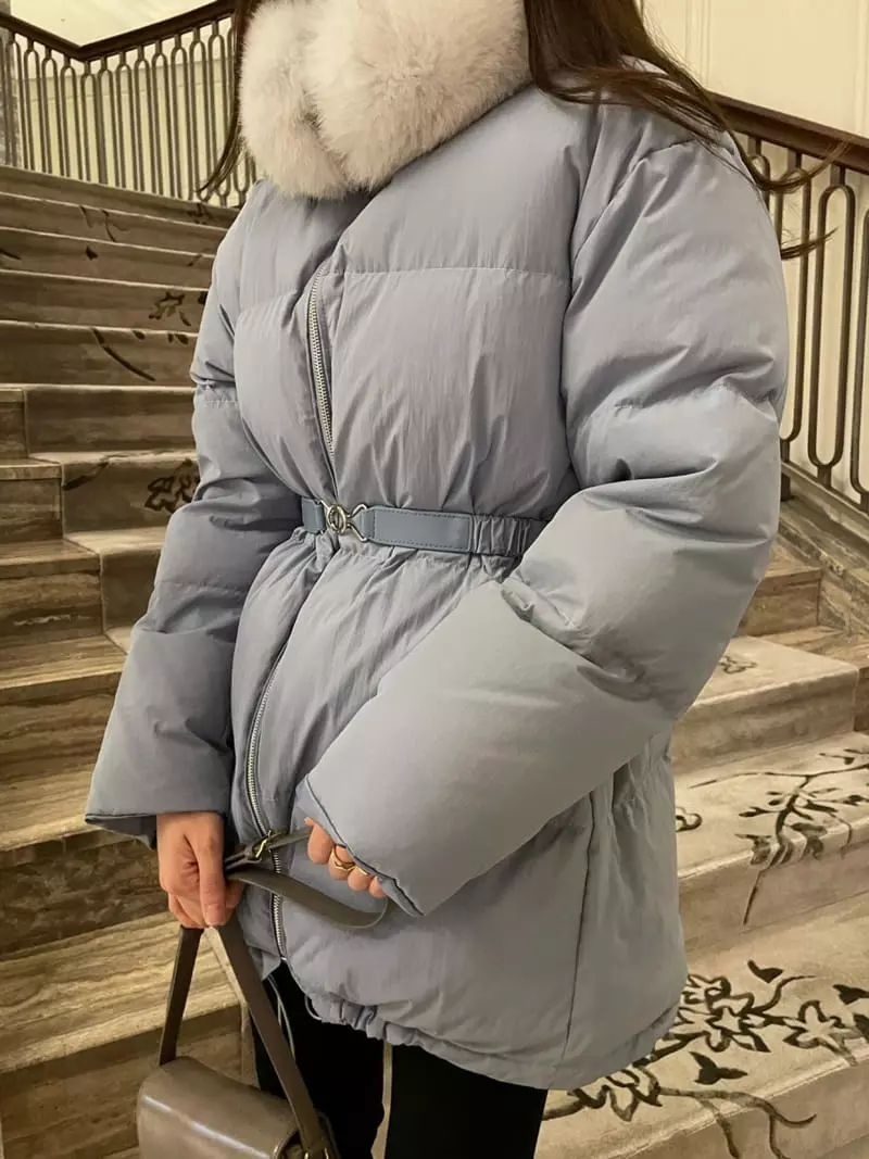 Levase - Korean Women Fashion - #thelittlethings - Fox Padding Jacket - 6
