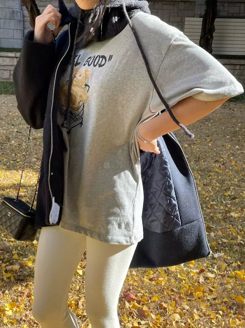 Levase - Korean Women Fashion - #thelittlethings - Bear Tee - 3