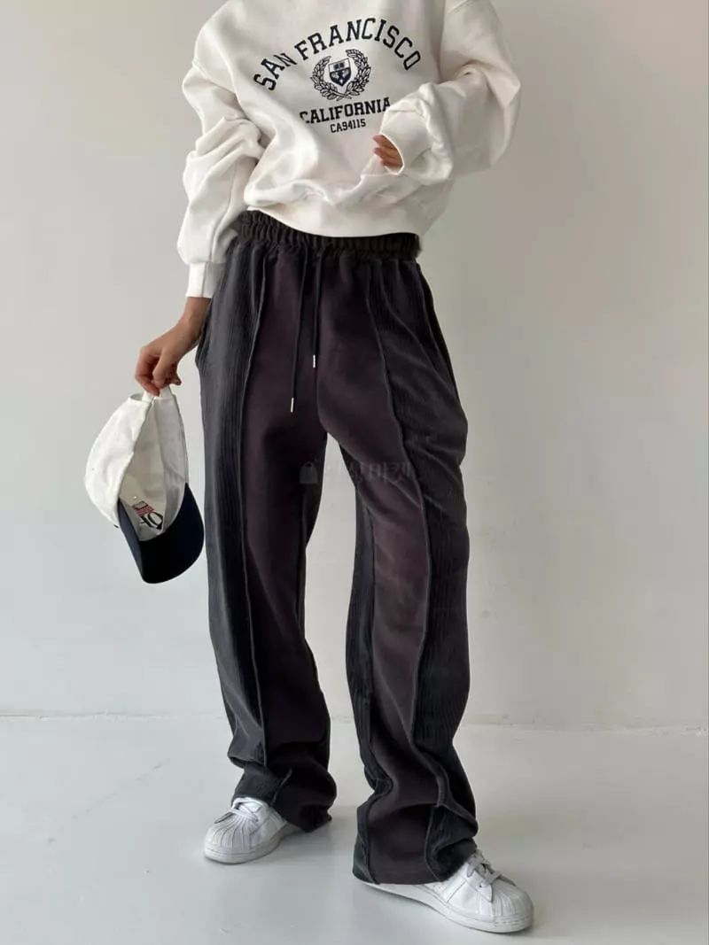 Level - Korean Women Fashion - #womensfashion - Veloure Color Pants - 8
