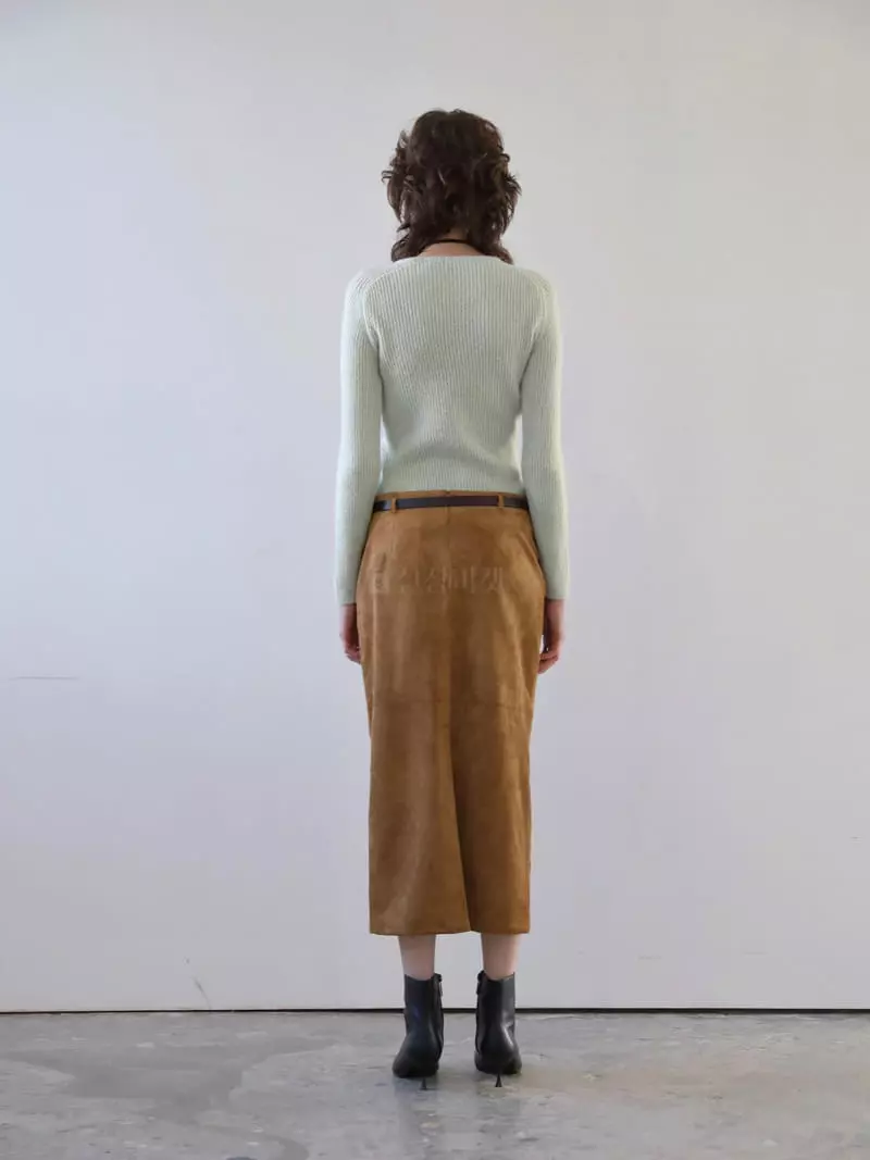 Libre-Cestlavie - Korean Women Fashion - #momslook - Lucy Suede Skirt - 5