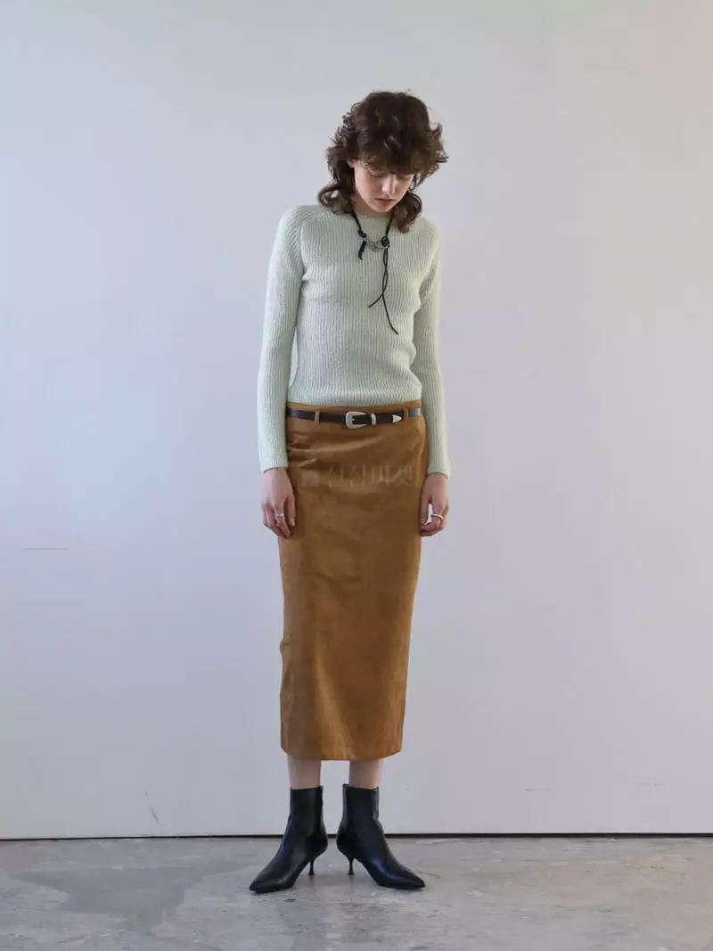 Libre-Cestlavie - Korean Women Fashion - #momslook - Lucy Suede Skirt - 7