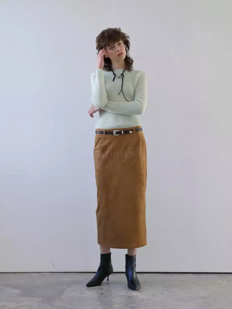 Libre-Cestlavie - Korean Women Fashion - #womensfashion - Lucy Suede Skirt - 2
