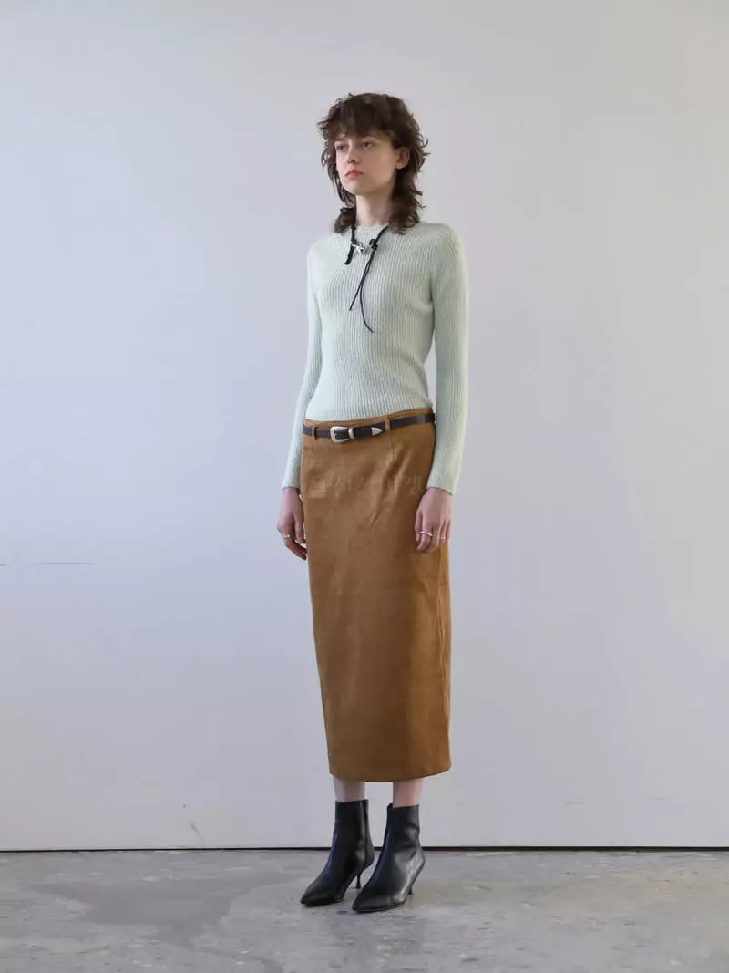 Libre-Cestlavie - Korean Women Fashion - #momslook - Lucy Suede Skirt - 4