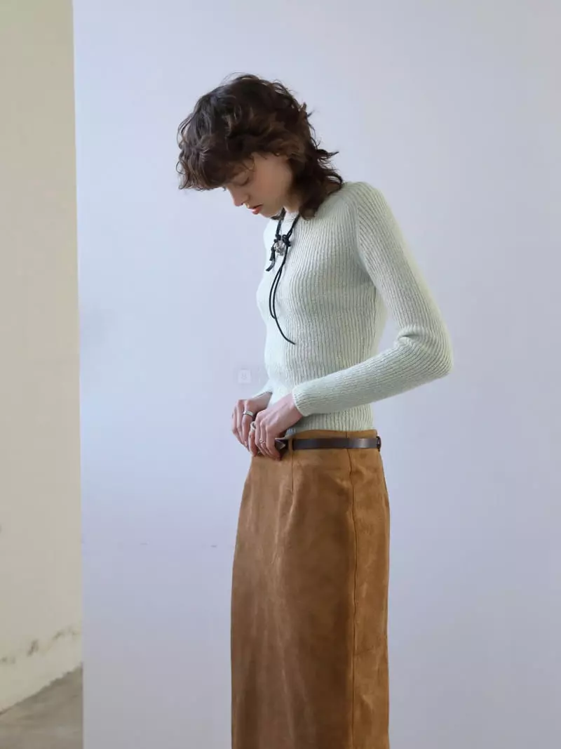 Libre-Cestlavie - Korean Women Fashion - #womensfashion - Lucy Suede Skirt - 8