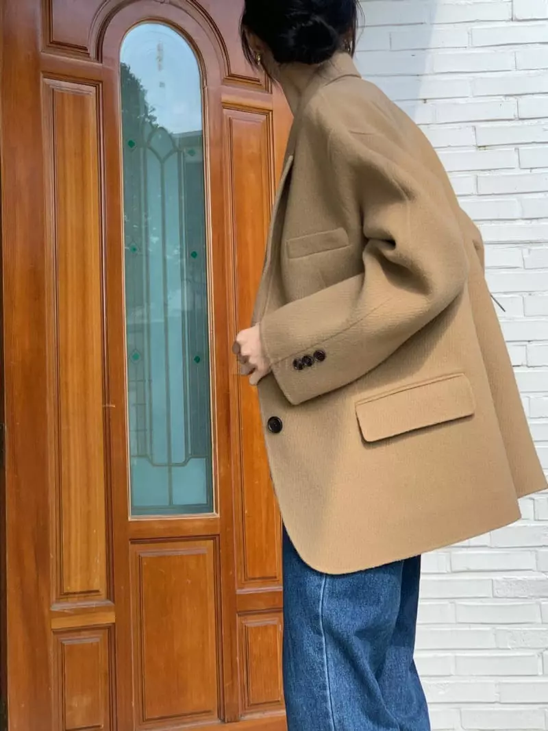 Libre - Korean Women Fashion - #momslook - Twill Half Hand Jacket - 8