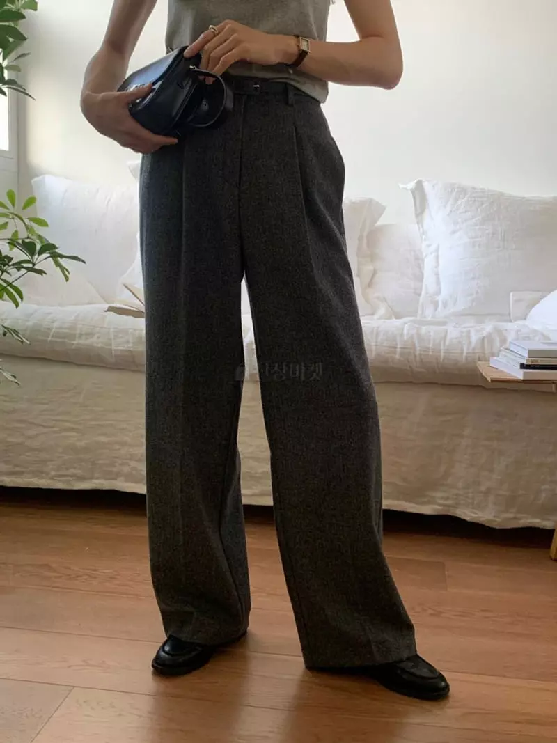 Libre - Korean Women Fashion - #momslook - Herring Belt Pants