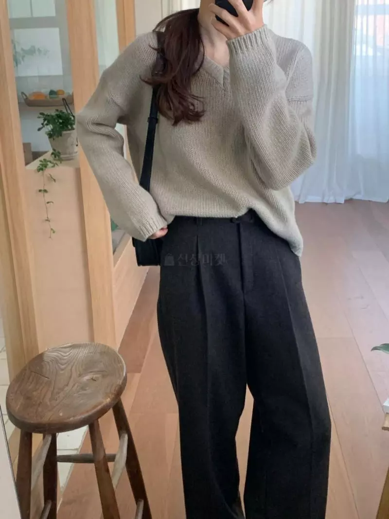 Libre - Korean Women Fashion - #momslook - Herring Belt Pants - 9