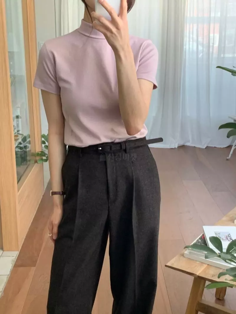 Libre - Korean Women Fashion - #momslook - Madeline Turtleneck Tee - 8