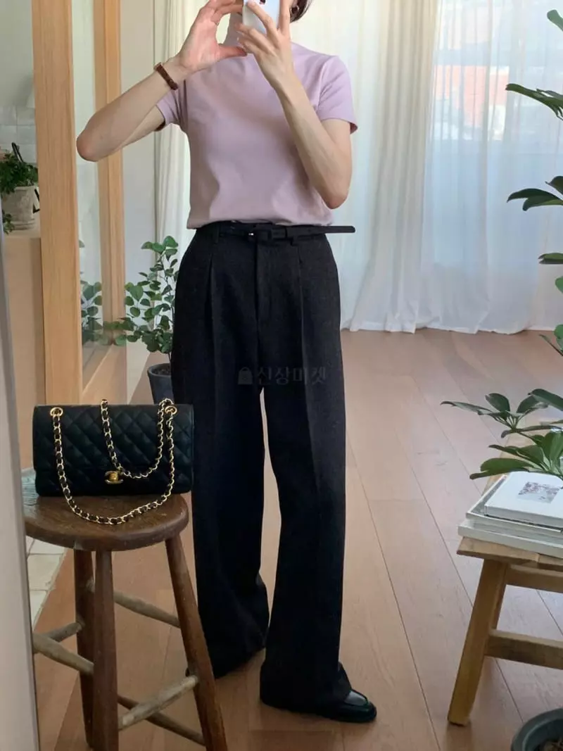 Libre - Korean Women Fashion - #womensfashion - Herring Belt Pants - 2