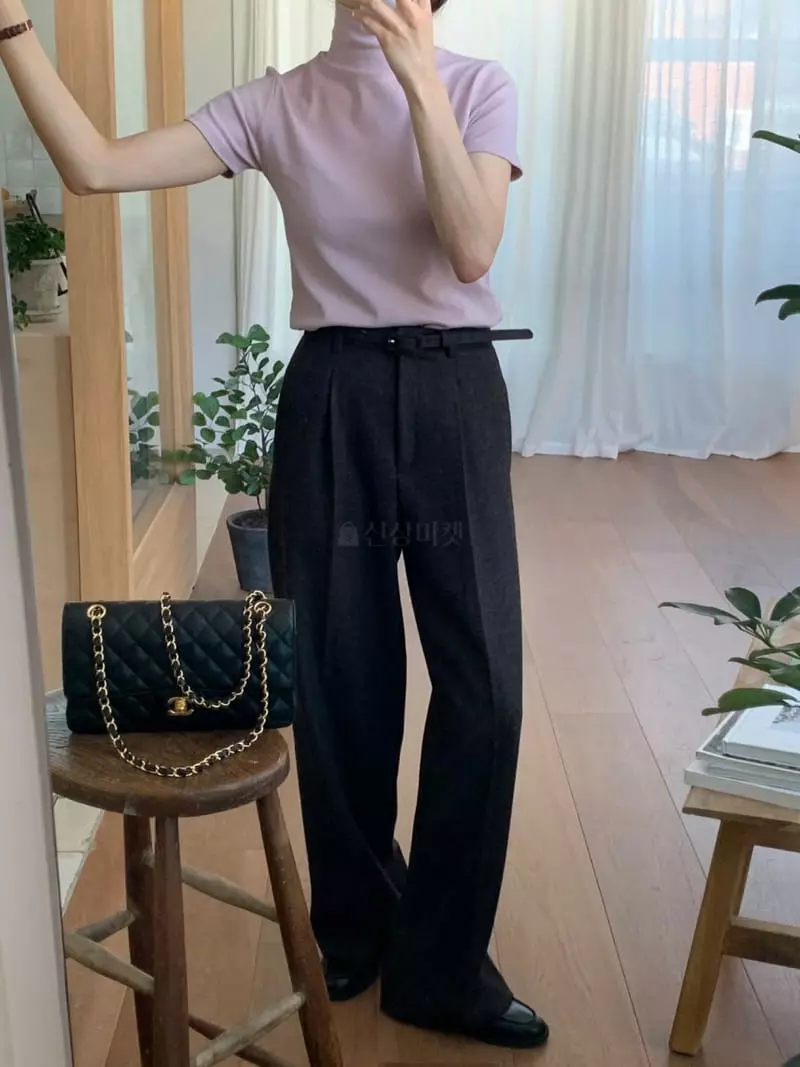 Libre - Korean Women Fashion - #momslook - Herring Belt Pants - 4