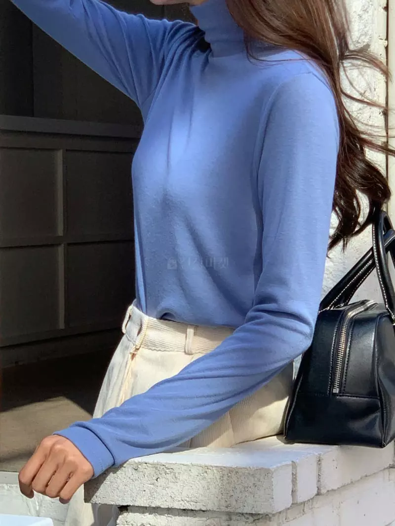 Libre - Korean Women Fashion - #womensfashion - Day Fleece Turtleneck Tee - 11