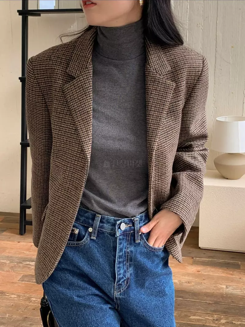 Libre - Korean Women Fashion - #womensfashion - Day Fleece Turtleneck Tee - 5