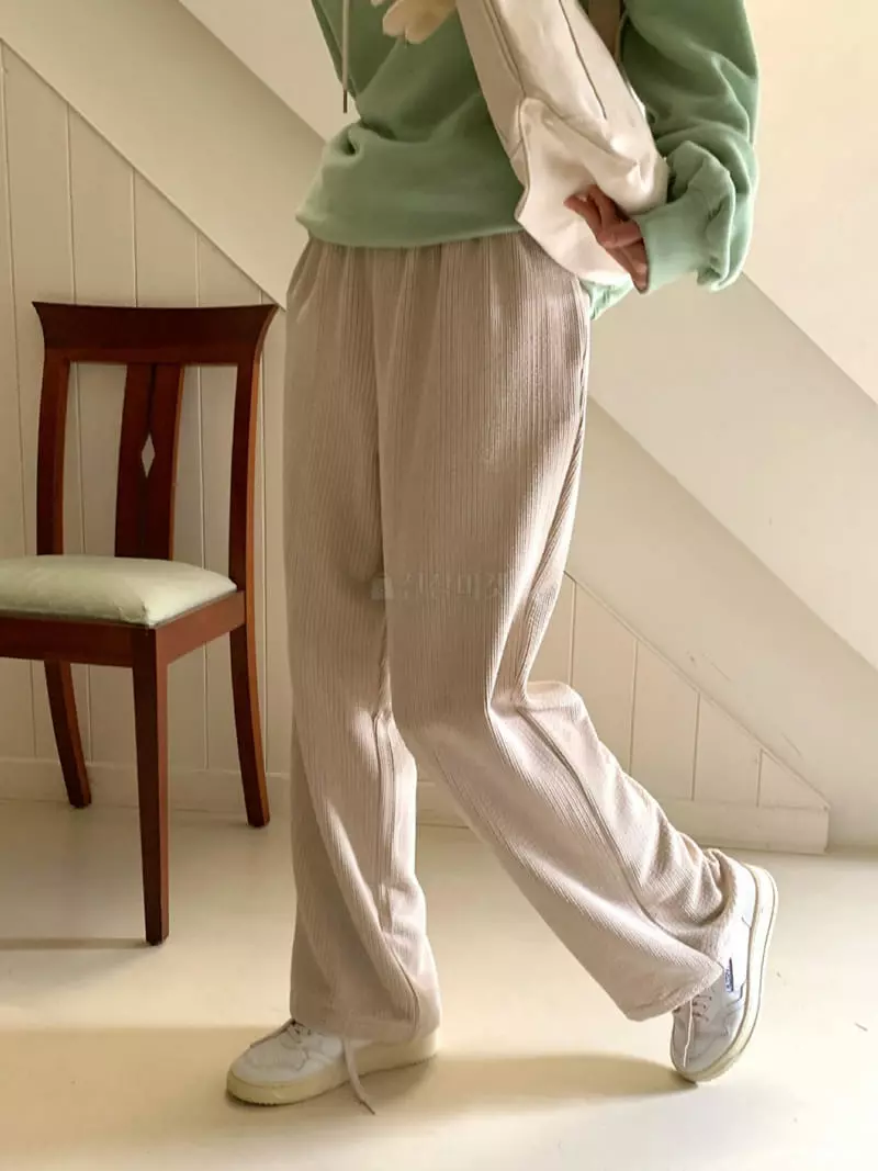 Libre - Korean Women Fashion - #womensfashion - Rib Band Pants - 11