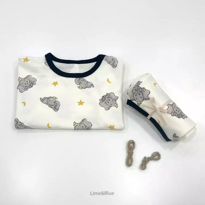 Lime & Blue - Korean Children Fashion - #Kfashion4kids - Petit Elephant Easywear - 2