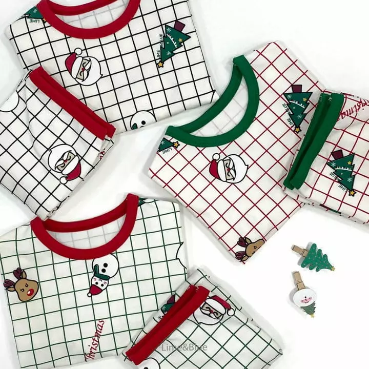 Lime & Blue - Korean Children Fashion - #kidsshorts - Merry Christmas Easywear - 4