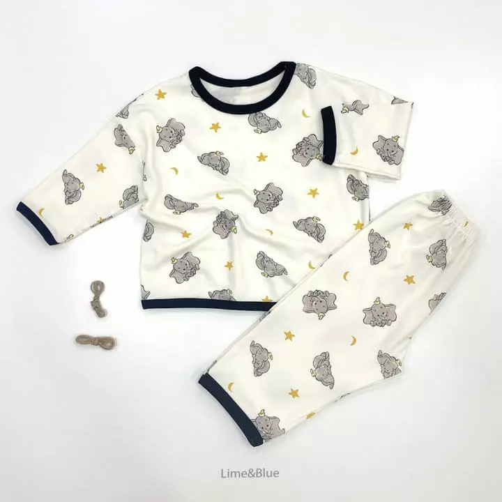 Lime & Blue - Korean Children Fashion - #kidzfashiontrend - Petit Elephant Easywear