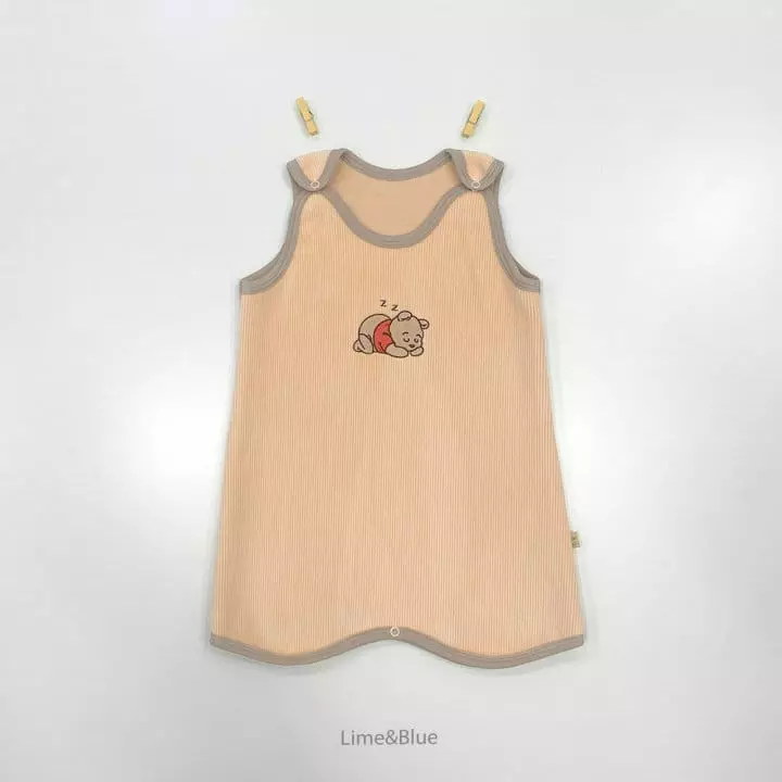 Lime & Blue - Korean Children Fashion - #minifashionista - Col Col Veloure Sleep Vest - 7