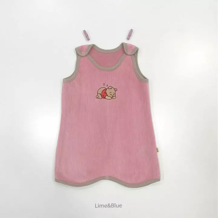 Lime & Blue - Korean Children Fashion - #prettylittlegirls - Col Col Veloure Sleep Vest - 8