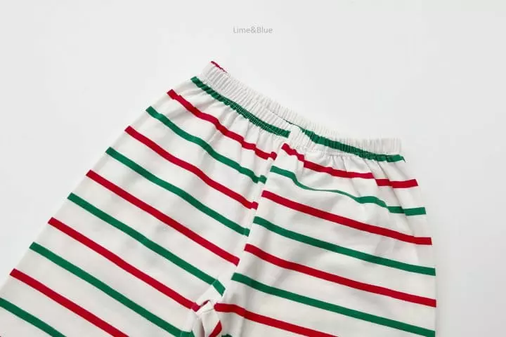 Lime & Blue - Korean Children Fashion - #stylishchildhood - Christmas Stripes Easywear - 12