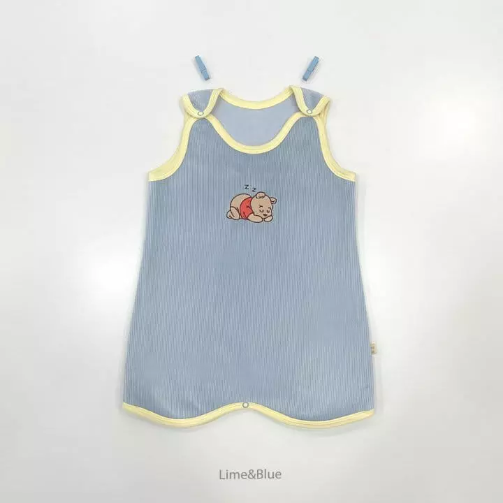 Lime & Blue - Korean Children Fashion - #todddlerfashion - Col Col Veloure Sleep Vest - 9