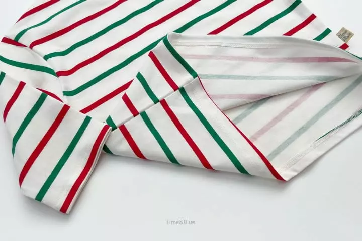 Lime & Blue - Korean Children Fashion - #toddlerclothing - Christmas Stripes Easywear - 11